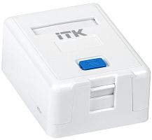 ITK Корпус настенной розетки для установки одного модуля Keystone Jack белый | код CS2-012 | IEK